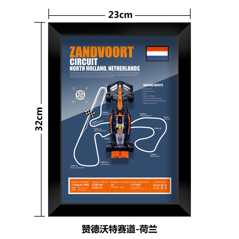 1:43 McLaren MCL60 F1 Car Model - Framed Display | Lando Norris #4 Oscar Piastri | Various Tracks | Formula 1 gift - EdgeFollow