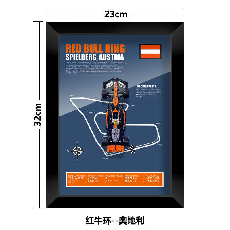 1:43 McLaren MCL60 F1 Car Model - Framed Display | Lando Norris #4 Oscar Piastri | Various Tracks | Formula 1 gift - EdgeFollow