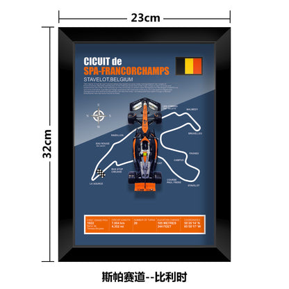 1:43 McLaren MCL60 F1 Car Model - Framed Display | Lando Norris #4 Oscar Piastri | Various Tracks | Formula 1 gift - EdgeFollow