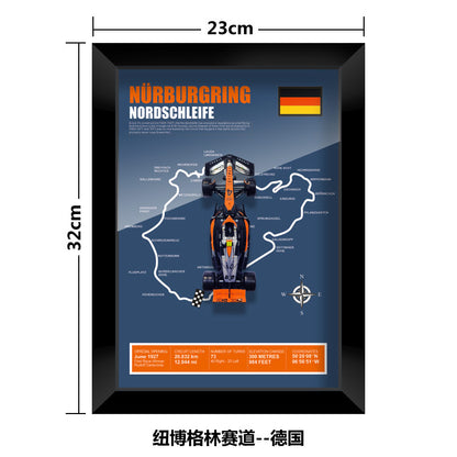 1:43 McLaren MCL60 F1 Car Model - Framed Display | Lando Norris #4 Oscar Piastri | Various Tracks | Formula 1 gift - EdgeFollow