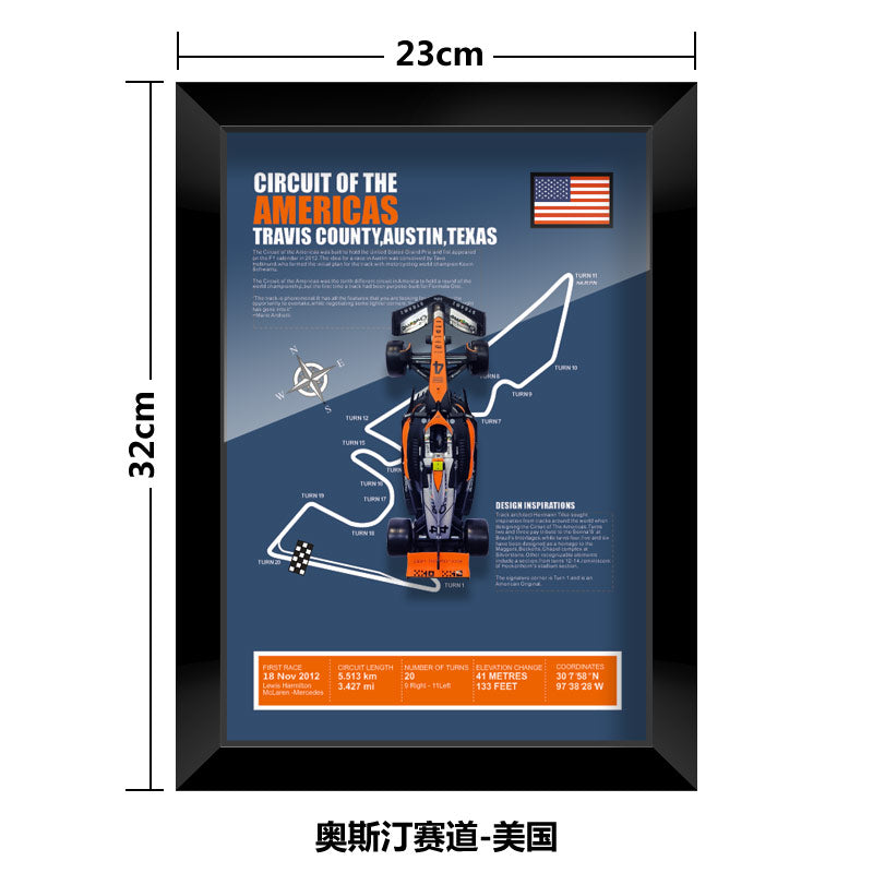 1:43 McLaren MCL60 F1 Car Model - Framed Display | Lando Norris #4 Oscar Piastri | Various Tracks | Formula 1 gift - EdgeFollow