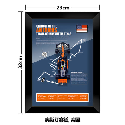 1:43 McLaren MCL60 F1 Car Model - Framed Display | Lando Norris #4 Oscar Piastri | Various Tracks | Formula 1 gift - EdgeFollow