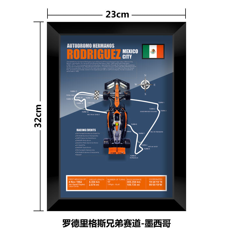 1:43 McLaren MCL60 F1 Car Model - Framed Display | Lando Norris #4 Oscar Piastri | Various Tracks | Formula 1 gift - EdgeFollow