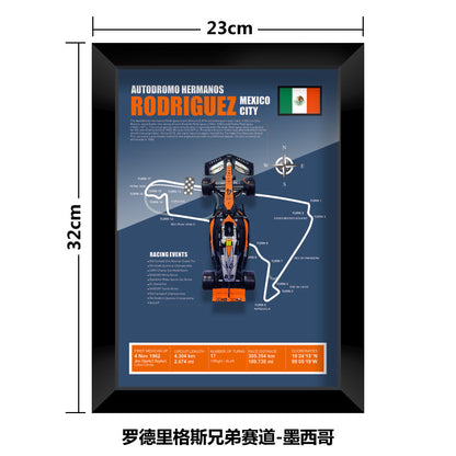1:43 McLaren MCL60 F1 Car Model - Framed Display | Lando Norris #4 Oscar Piastri | Various Tracks | Formula 1 gift - EdgeFollow