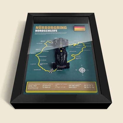 F1 Frame - Mercedes Benz W14 - Lewis Hamilton #44 | Various Tracks | Formula 1 gift (With Car) - EdgeFollow
