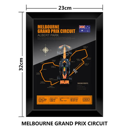 F1 Frame - McLaren MCL38 - Lando Norris #4 | Various Tracks | Formula 1 gift (With Car) - EdgeFollow