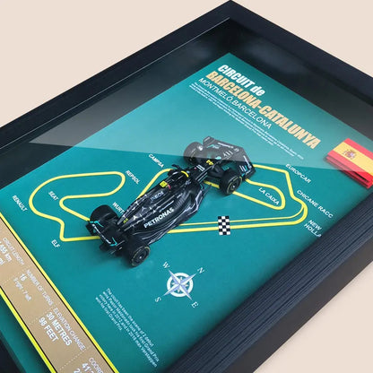 F1 Frame - Mercedes Benz W14 - Lewis Hamilton #44 | Various Tracks | Formula 1 gift (With Car) - EdgeFollow