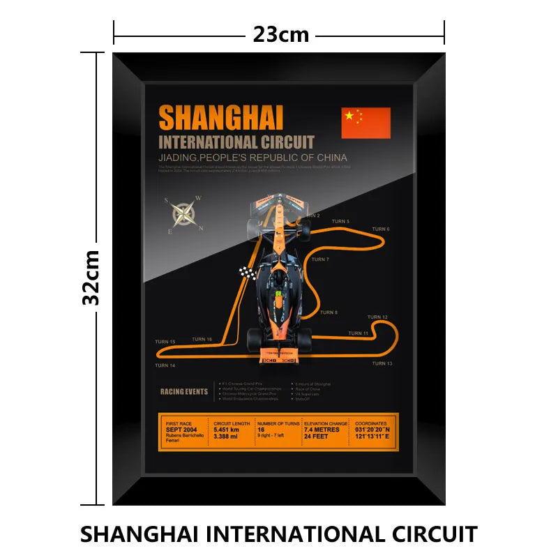 F1 Frame - McLaren MCL38 - Lando Norris #4 | Various Tracks | Formula 1 gift (With Car) - EdgeFollow