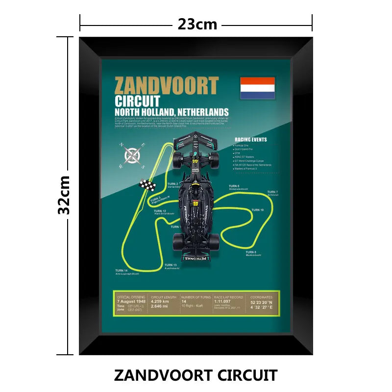 F1 Frame - Mercedes Benz W14 - Lewis Hamilton #44 | Various Tracks | Formula 1 gift (With Car) - EdgeFollow