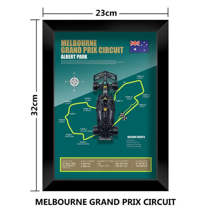 F1 Frame - Mercedes Benz W14 - Lewis Hamilton #44 | Various Tracks | Formula 1 gift (With Car) - EdgeFollow