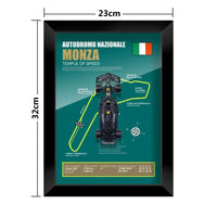 F1 Frame - Mercedes Benz W14 - Lewis Hamilton #44 | Various Tracks | Formula 1 gift (With Car) - EdgeFollow