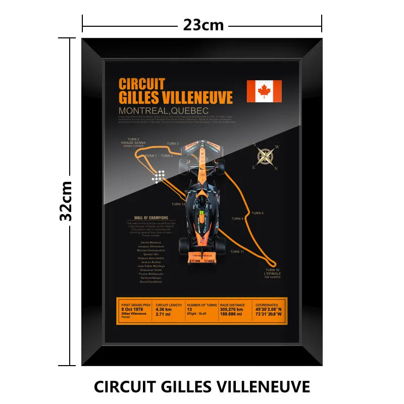F1 Frame - McLaren MCL38 - Lando Norris #4 | Various Tracks | Formula 1 gift (With Car) - EdgeFollow