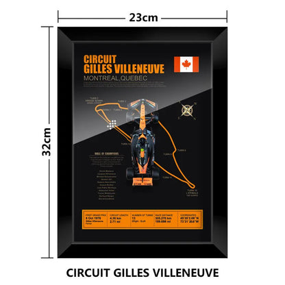 F1 Frame - McLaren MCL38 - Lando Norris #4 | Various Tracks | Formula 1 gift (With Car) - EdgeFollow
