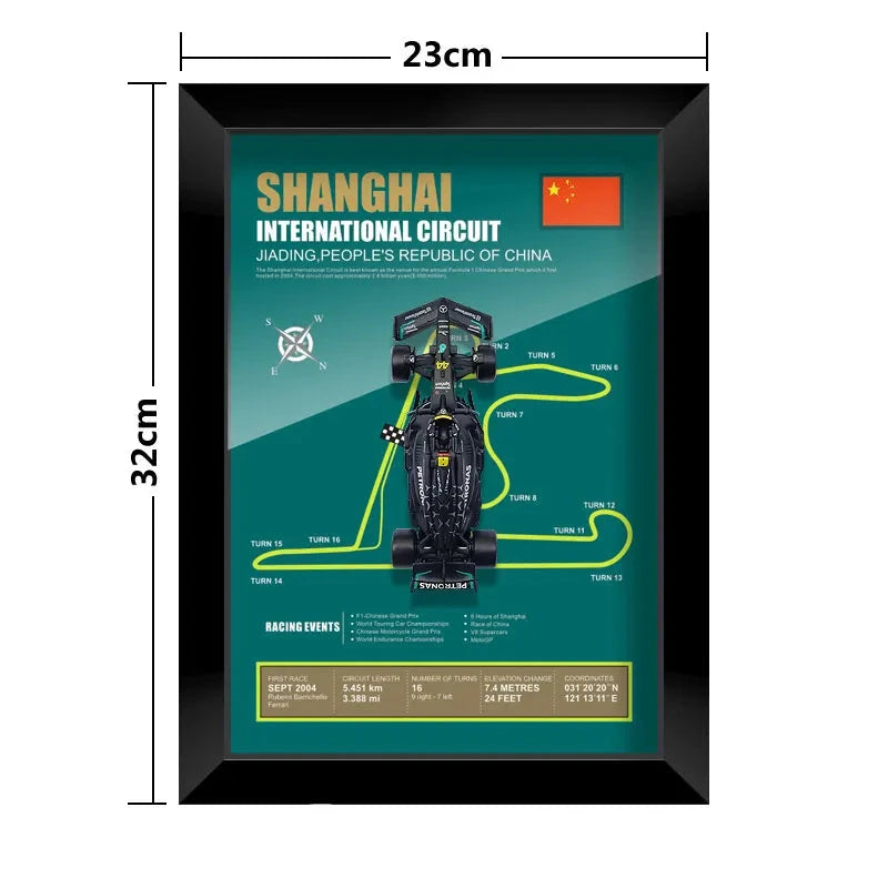 F1 Frame - Mercedes Benz W14 - Lewis Hamilton #44 | Various Tracks | Formula 1 gift (With Car) - EdgeFollow