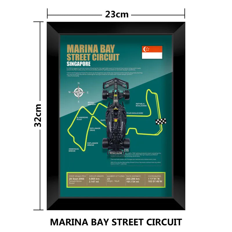 F1 Frame - Mercedes Benz W14 - Lewis Hamilton #44 | Various Tracks | Formula 1 gift (With Car) - EdgeFollow