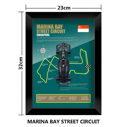 F1 Frame - Mercedes Benz W14 - Lewis Hamilton #44 | Various Tracks | Formula 1 gift (With Car) - EdgeFollow