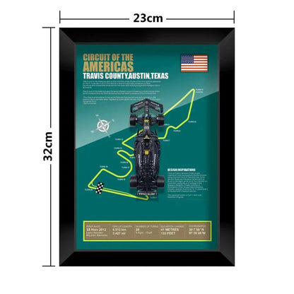 F1 Frame - Mercedes Benz W14 - Lewis Hamilton #44 | Various Tracks | Formula 1 gift (With Car) - EdgeFollow