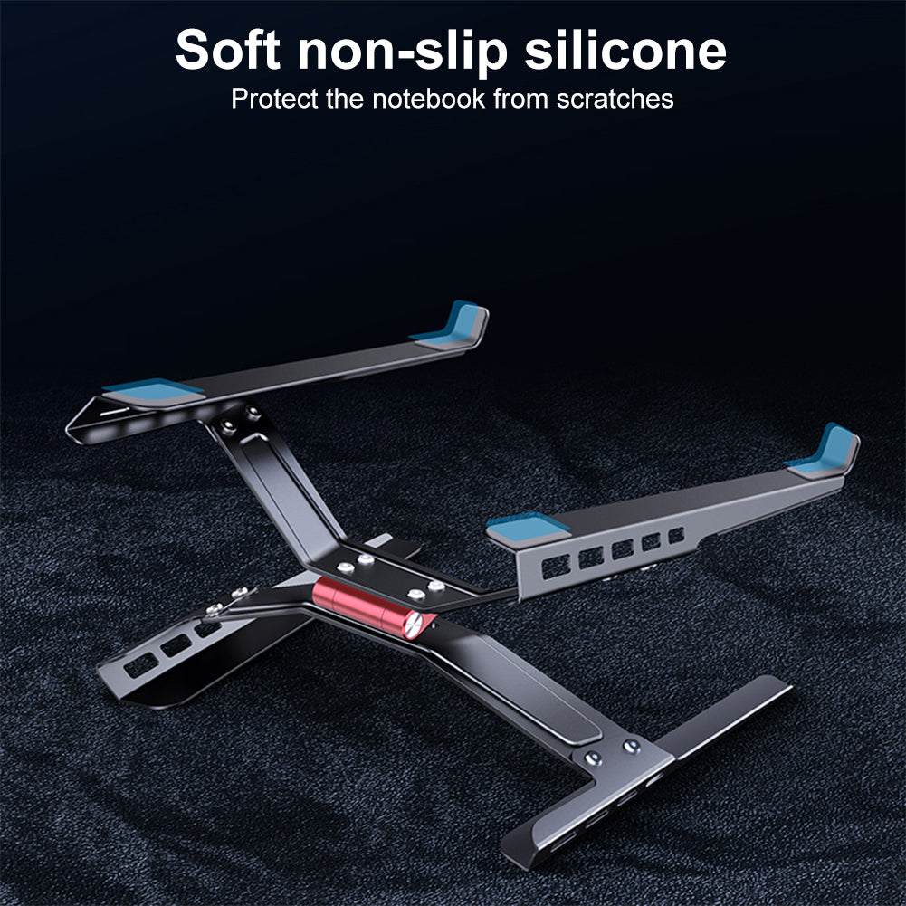 Laptop Stand Adjustable Laptop Holder Riser Carbon Steel Portable Notebook Stand - EdgeFollow