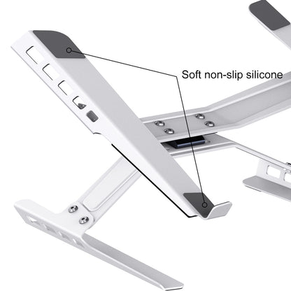 Laptop Stand Adjustable Laptop Holder Riser Carbon Steel Portable Notebook Stand - EdgeFollow