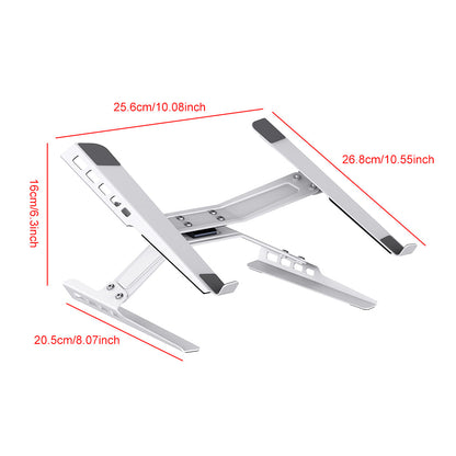 Laptop Stand Adjustable Laptop Holder Riser Carbon Steel Portable Notebook Stand - EdgeFollow