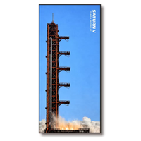 [Pre-Order] Wall Display Frame for LEGO® Ideas 92176 NASA Apollo Saturn V