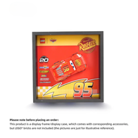 Wide Acrylic Display Case for LEGO Lightning McQueen (77255)