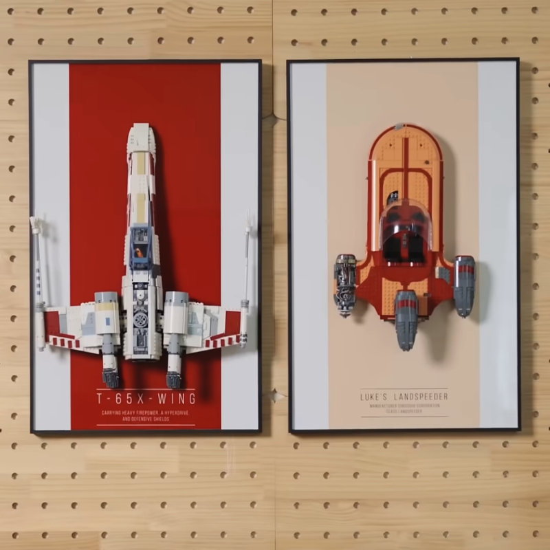 Wall Display Frame for LEGO® Star Wars 75341 Luke Skywalker’s Landspeeder™ - EdgeFollow