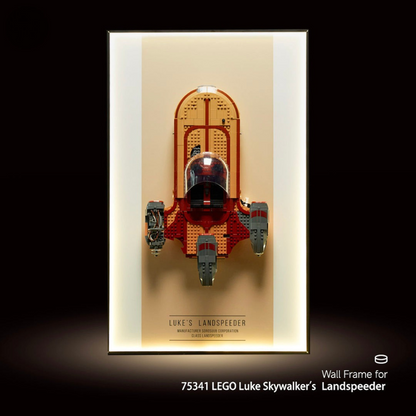 Wall Display Frame for LEGO® Star Wars 75341 Luke Skywalker’s Landspeeder™ - EdgeFollow