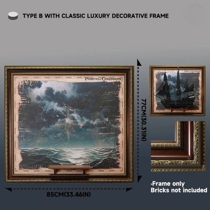 Display Frame for LEGO® ICONS 10365 Captain Jack Sparrow's Pirate Ship - EdgeFollow