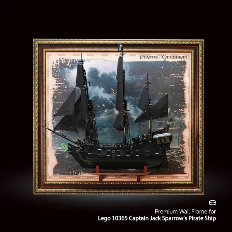 Display Frame for LEGO® ICONS 10365 Captain Jack Sparrow's Pirate Ship - EdgeFollow