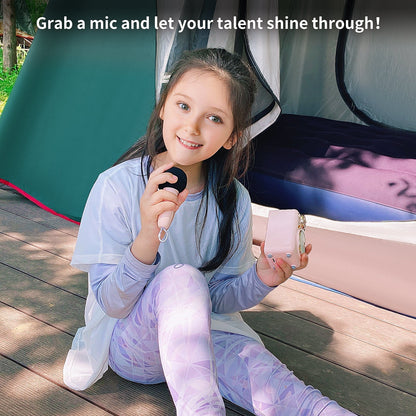 Divoom Fairy-OK Retro Mini Karaoke Bluetooth Speaker With Microphone Girl & Children Gift - EdgeFollow