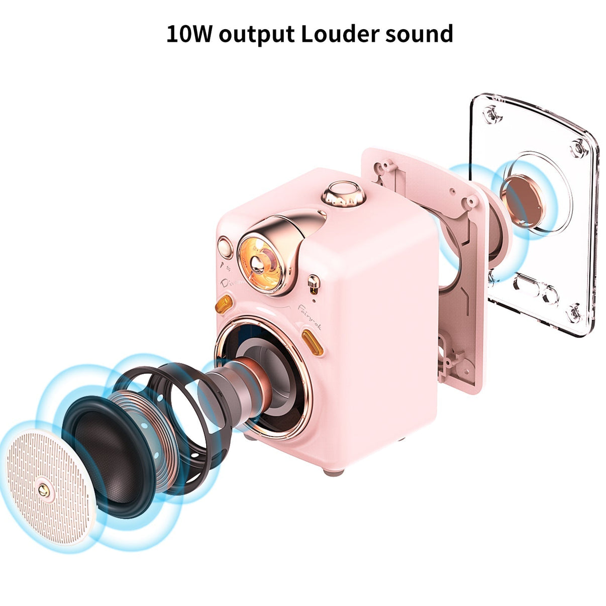 Divoom Fairy-OK Retro Mini Karaoke Bluetooth Speaker With Microphone Girl & Children Gift - EdgeFollow