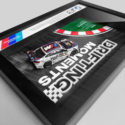 BMW Le Mans Drift Car Model – LED Light-Up 3D Frame Wall Art | Racing Collectible