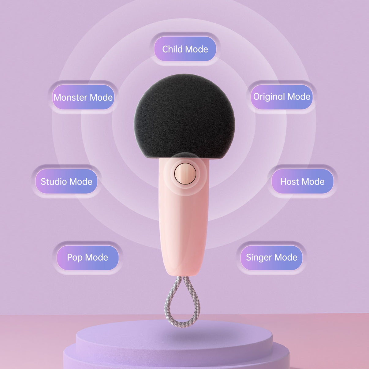 Divoom Fairy-OK Retro Mini Karaoke Bluetooth Speaker With Microphone Girl & Children Gift - EdgeFollow