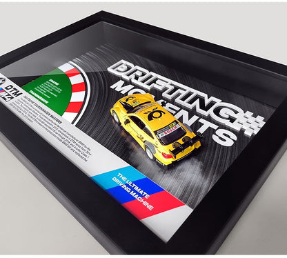 BMW Le Mans Drift Car Model – LED Light-Up 3D Frame Wall Art | Racing Collectible