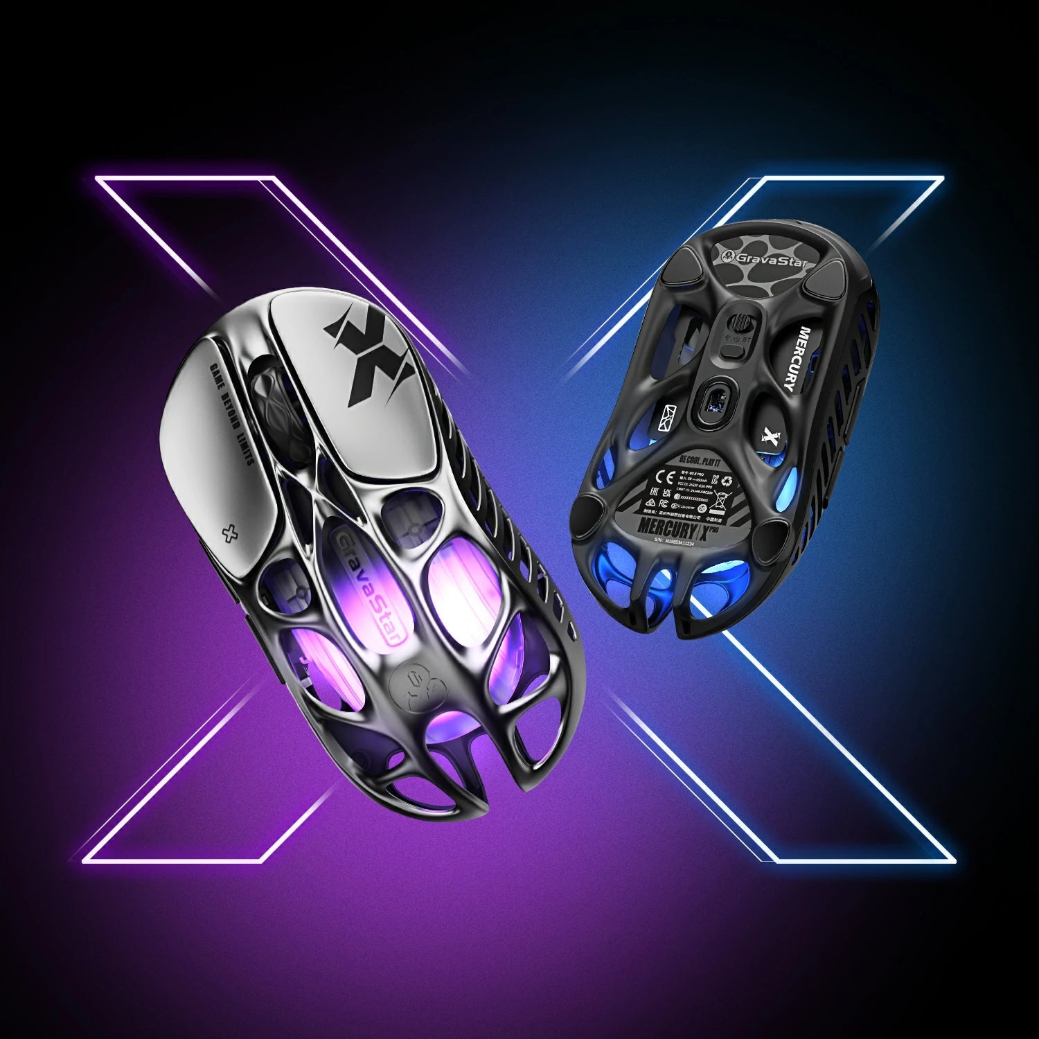GravaStar Mercury X  Wireless Gaming Mouse - EdgeFollow