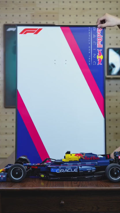 Wall Display Frame for F1 Red Bull RB18 Moc