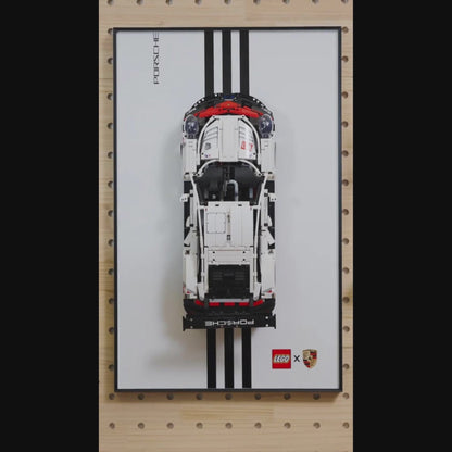 LED Wall Display Frame for LEGO® Technic Porsche 911 RSR 42096 Showcase