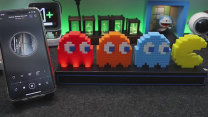 Paladone Pac Man and Ghosts Light 3D Pixel Lamp LED Game Icon Night Light - Personalized Gifts