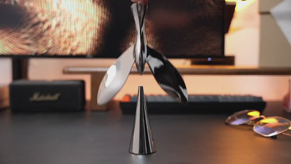 Tipsy Bottle Opener, Chrome Artistic Flying Bird Sculpture Gaming Setup Boy Gift