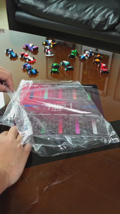 Display case for LEGO® 71049 F1® Collectible Race Cars