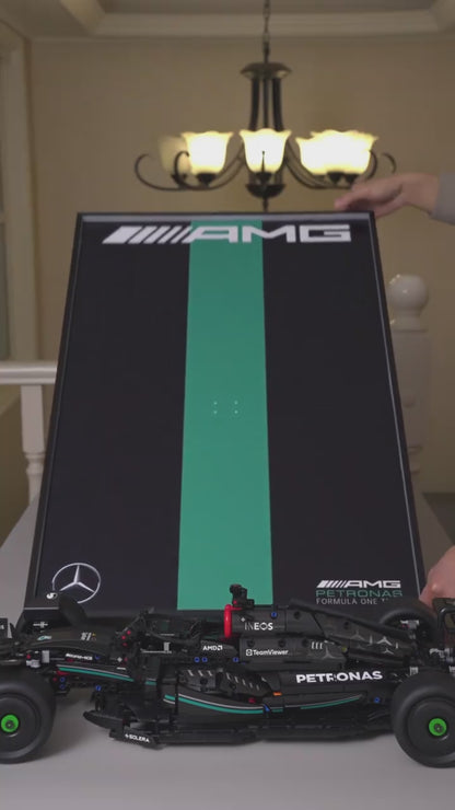 LED Wall Display Frame for LEGO® Technic F1 42171 Mercedes-AMG F1 Showcase