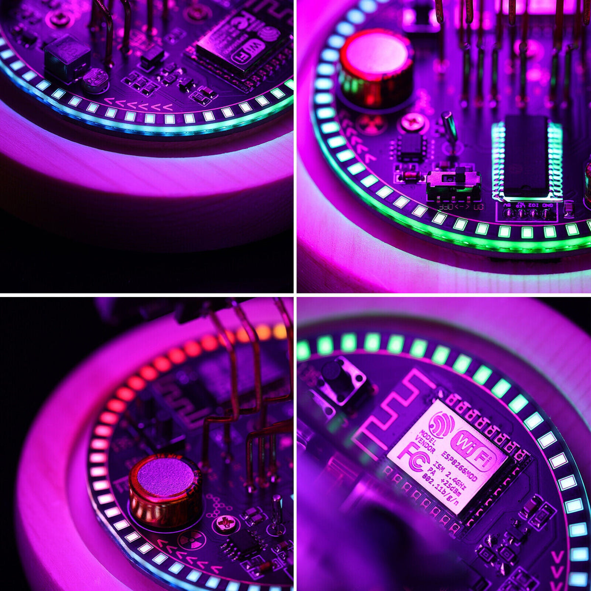 Vintage VFD Clock, WiFi RGB LED Display Nixie Tubes Clock Gaming Setup Desk Gift - EdgeFollow