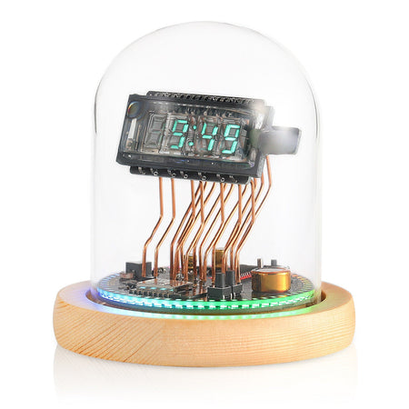 Vintage VFD Clock, WiFi RGB LED Display Nixie Tubes Clock Gaming Setup Desk Gift - EdgeFollow