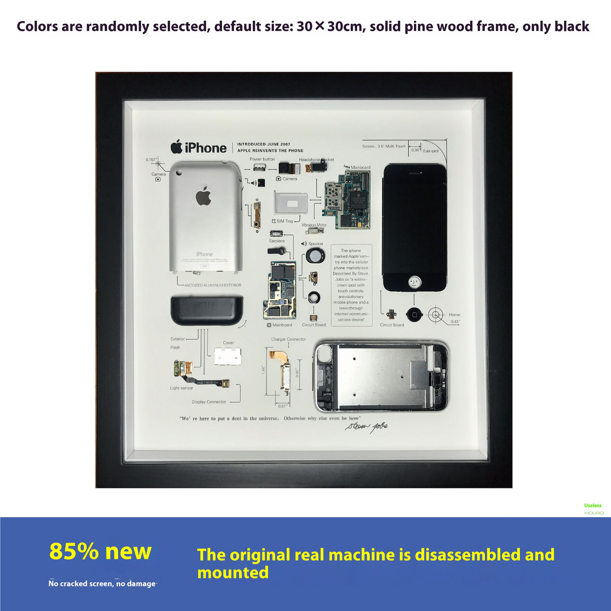 Disassembled iPhone Art With Frame  Gift For Apple Fans - EdgeFollow