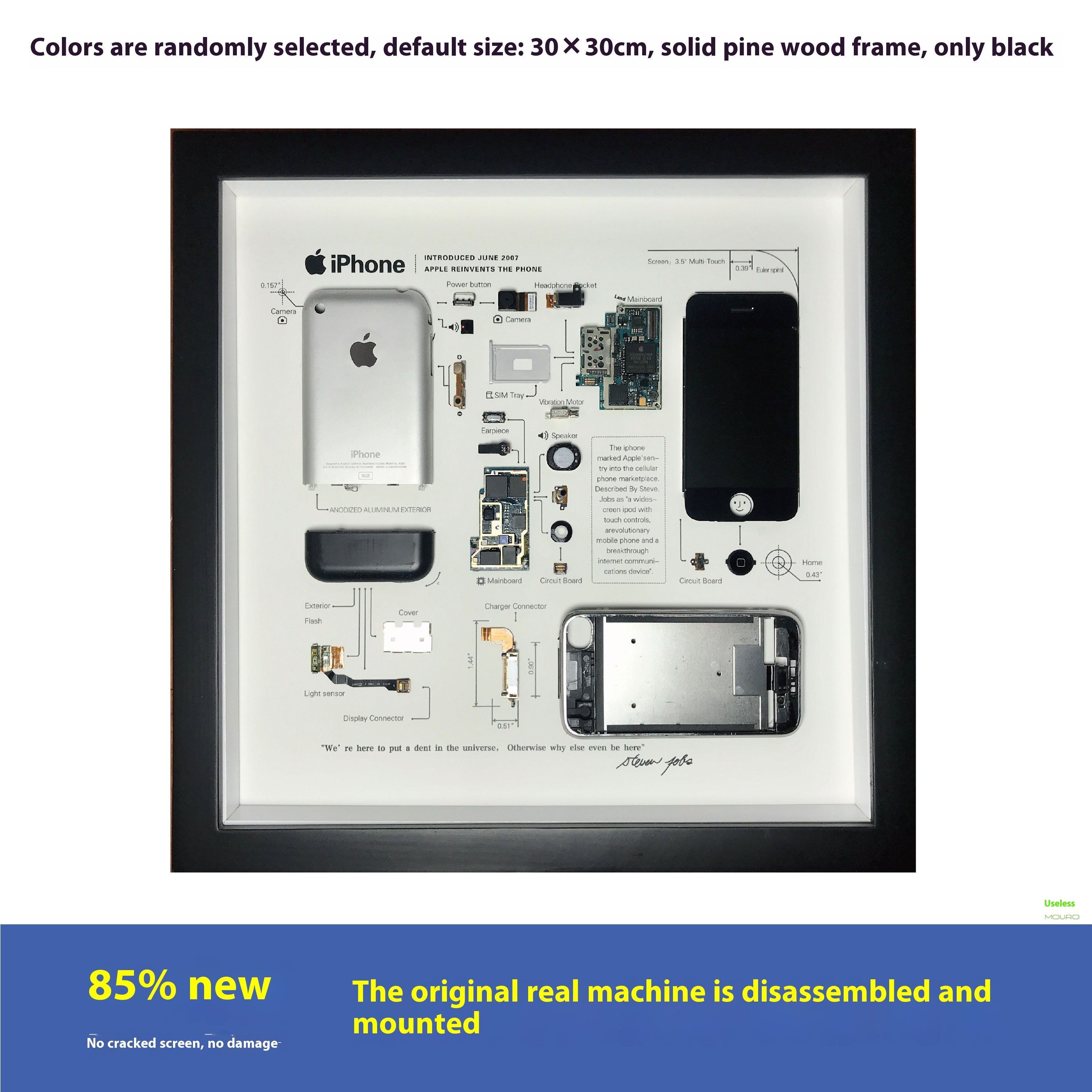 Disassembled iPhone Art With Frame  Gift For Apple Fans - EdgeFollow
