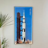 [Pre-Order] Wall Display Frame for LEGO® Ideas 92176 NASA Apollo Saturn V